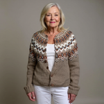 Adeline | Retro Icelandic Knit Cardigan