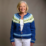 Sophie | Retro Icelandic Knit Cardigan