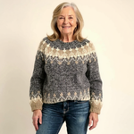 Samantha | Retro Icelandic Knit Sweater