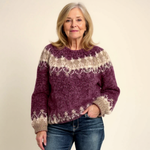 Samantha | Retro Icelandic Knit Sweater