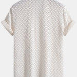 Textured Cuban Shirt & Straight Leg Linen Pants