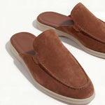 Suède Yacht Mule Maroon
