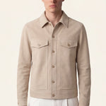 Beige Light Suede Jacket