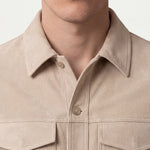 Light Beige Suede Jacket