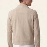 Light Beige Suede Jacket