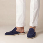 Suède Yacht Mule Navy