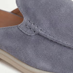 Baby Blue Suède Yacht Mule