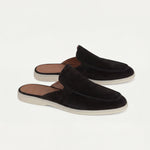 Suède Yacht Mule Black
