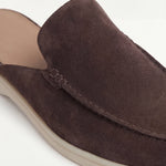 Brown Suède Yacht Mule