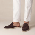 Suède Yacht Mule Brown