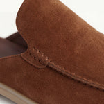 Suède Yacht Mule Maroon