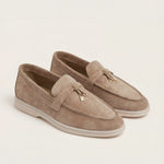 Lusso Beige Suede Loafer