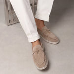 Lusso Beige Suede Loafer