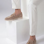 Lusso Beige Suede Loafer