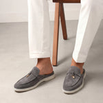Suède Grey Marina Mule