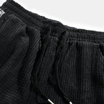 Gothic Los Angeles Print Washed Distressed Drop Shoulder T-Shirt & Corduroy Paisley Print Panel Pants