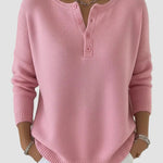 Clara | Timeless Knit Henley Sweater
