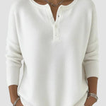 Clara | Timeless Knit Henley Sweater