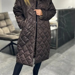 Joanna | Reversible Coat with Leopard Lining