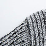 Long Line Horn Buckle Hooded Knitted Cardigan