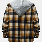 Contrast Hooded Shirt