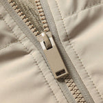 Corduroy Patchwork Puffer Jacket
