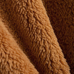 Basic Teddy Zip Up Hoodie