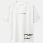Los Angeles Slogan Print Drop Shoulder Oversize T-Shirt