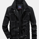 Faux Suede Utility Jacket
