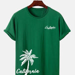 California Palm Tree Print T-Shirt