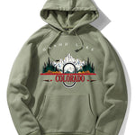 Colorado Mountain Print Hoodie