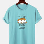 Sleepy Cat Print T-Shirt