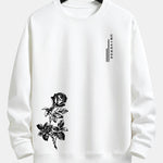 Rose Print Relax Fit Sweatshirt