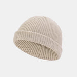 3 Pieces Solid Color Warm Knit Beanie Hat
