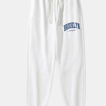Brooklyn Print Cotton Blend Jogger Pants