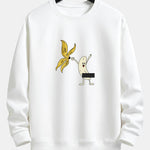 Banana Print Relax Fit Sweatshirt