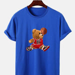 Basketball Player Bear Print T-Shirt