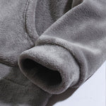 Relax Fit Teddy Fleece Hoodie With Ears