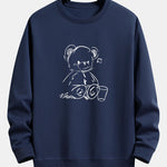 Bear Print Relax Fit Sweatshirt