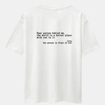 Slogan Back Print Drop Shoulder Oversize T-Shirt