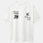 Digital Slogan Print Drop Shoulder Oversize T-Shirt