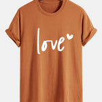 Regular Fit Love Print Cotton T-Shirt
