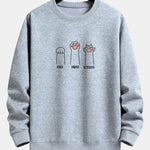 Cat Claws Print Relax Fit Sweatshirt