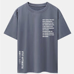 Slogan Print Drop Shoulder Oversize T-Shirt