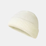 3 Pieces Solid Color Warm Knit Beanie Hat