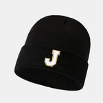 1pc Letter A-Z Warm Knit Beanie Hat