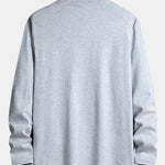 Long Sleeve Mountain Graphic Print Cotton T-Shirt