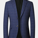 Man Plaid Blazer
