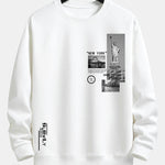 New York Architecture Print Relax Fit Sweatshirt