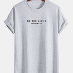 Regular Fit Be The Light Print Cotton T-Shirt